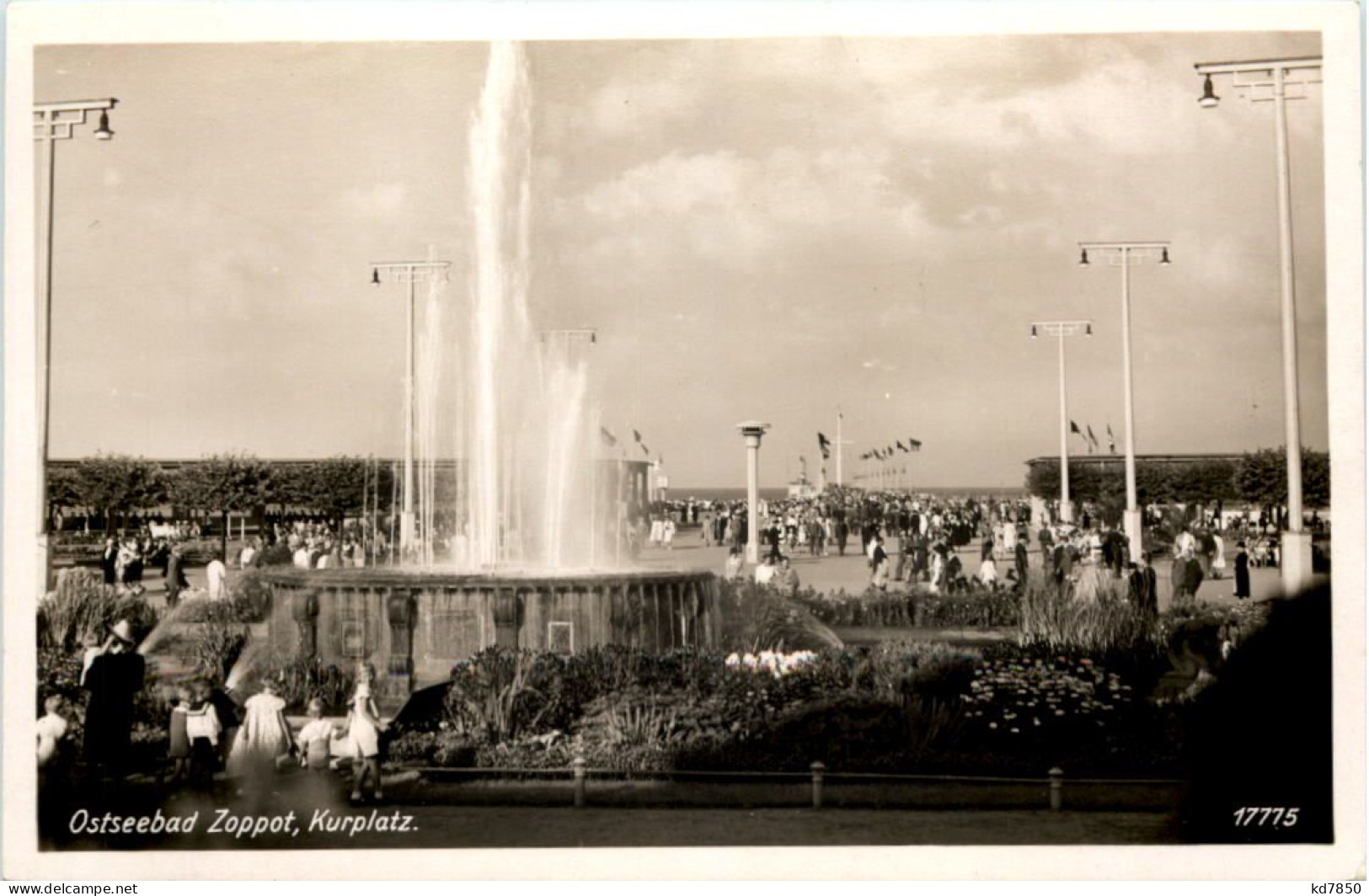 Ostseebad Zoppot - Kurplatz - Danzig