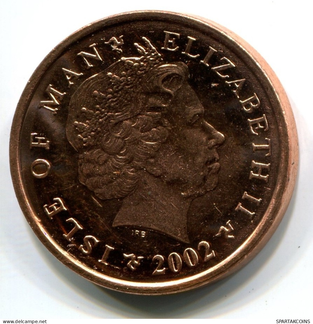 2 PENNI 2002 ISLE OF MAN UNC Coin #W11091.U.A - Eiland Man