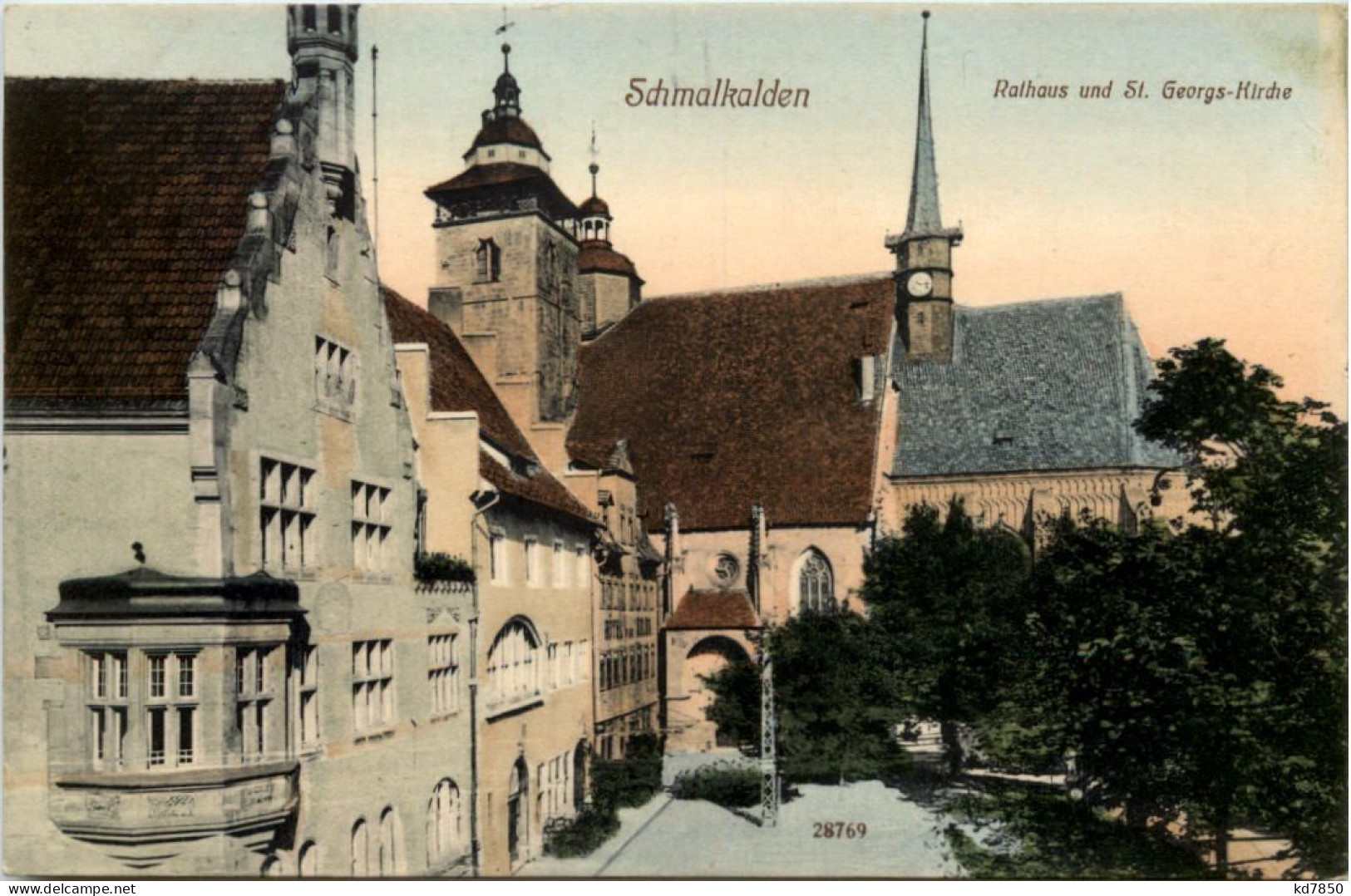 Schmalkalden, Rathaus Und St. Georgs-Kirche - Schmalkalden