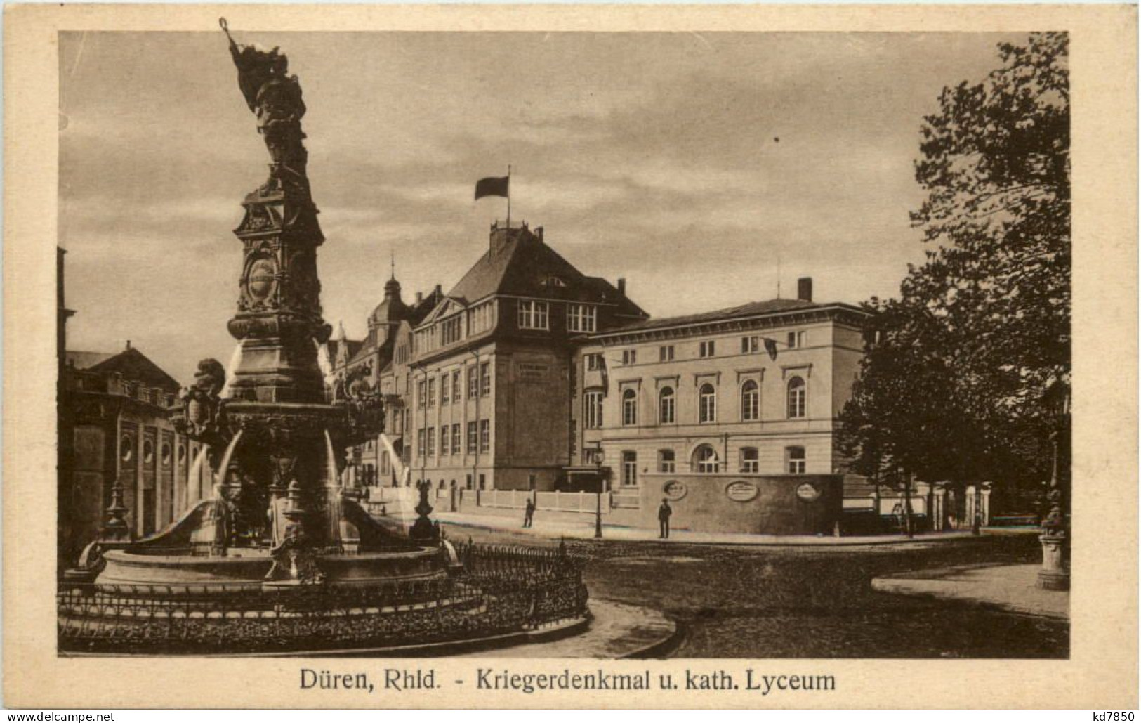 Düren, Kriegerdenkmal U. Kath. Lyceum - Dueren