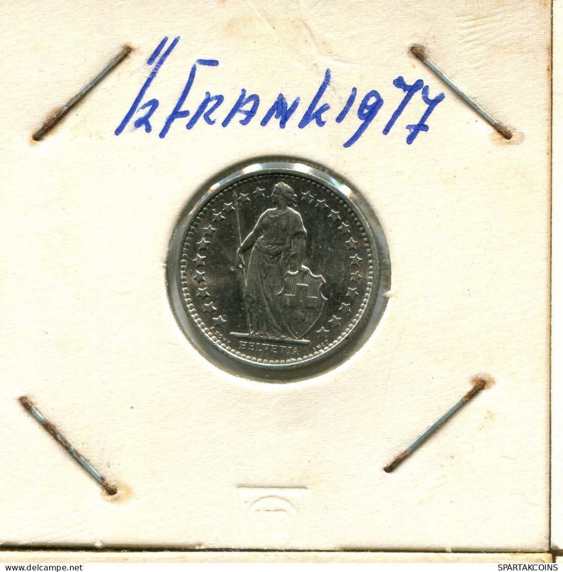 1/2 FRANC 1977 SWITZERLAND Coin #AY031.3.U.A - Andere & Zonder Classificatie