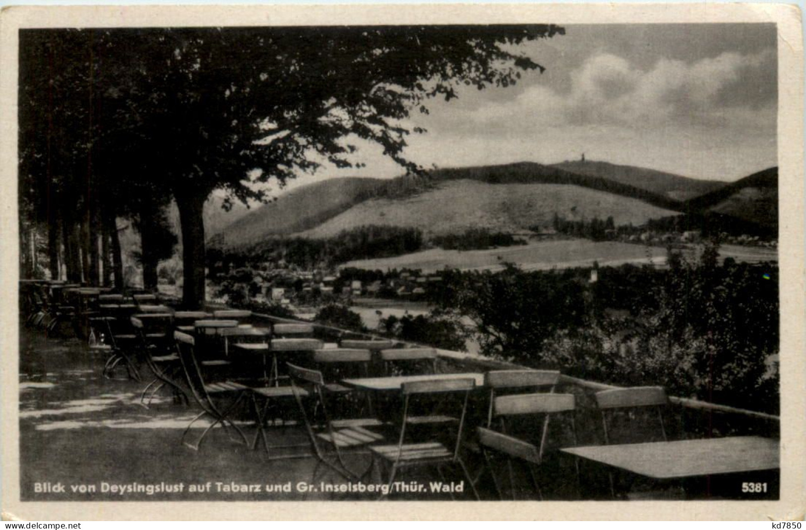 Tabarz, Blick Von Deysingslust Auf Tabarz Und G. Inselsberg - Tabarz