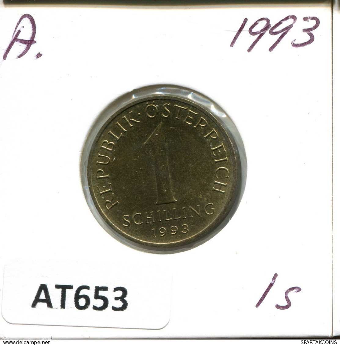 1 SCHILLING 1993 AUSTRIA Moneda #AT653.E.A - Autriche