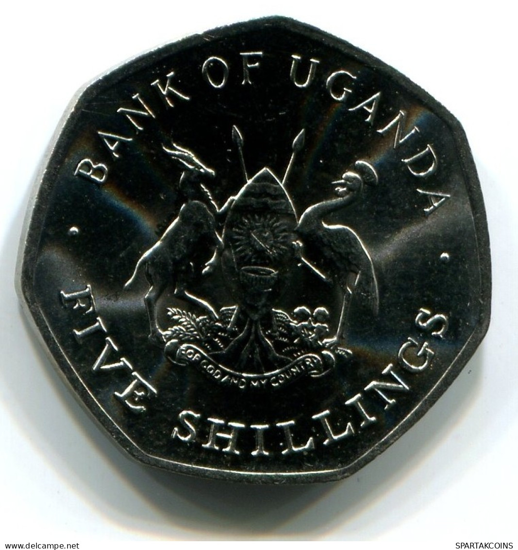 5 SHILLINGS 1987 UGANDA UNC Coin #W10896.U.A - Ouganda