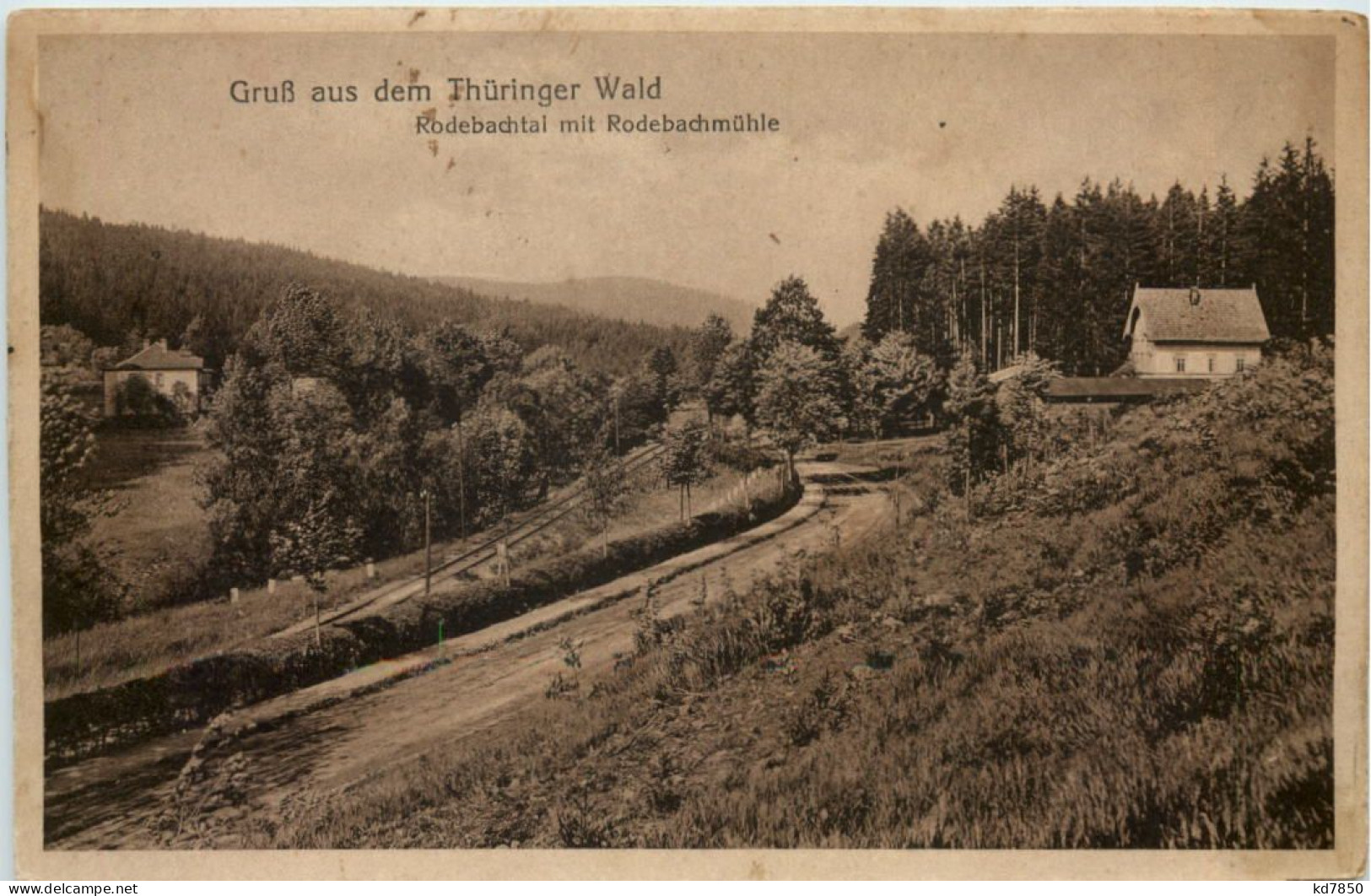 Gruss Aus Dem Thüringer Wald, Rodebachtal Mit Rodebachmühle - Tambach-Dietharz