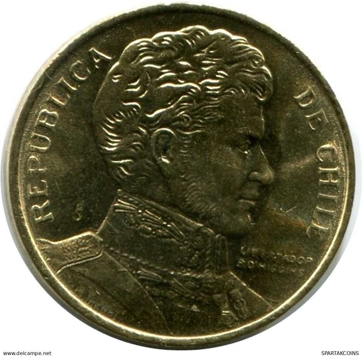 1 PESO 1990 CHILE UNC Coin #M10058.U.A - Chile