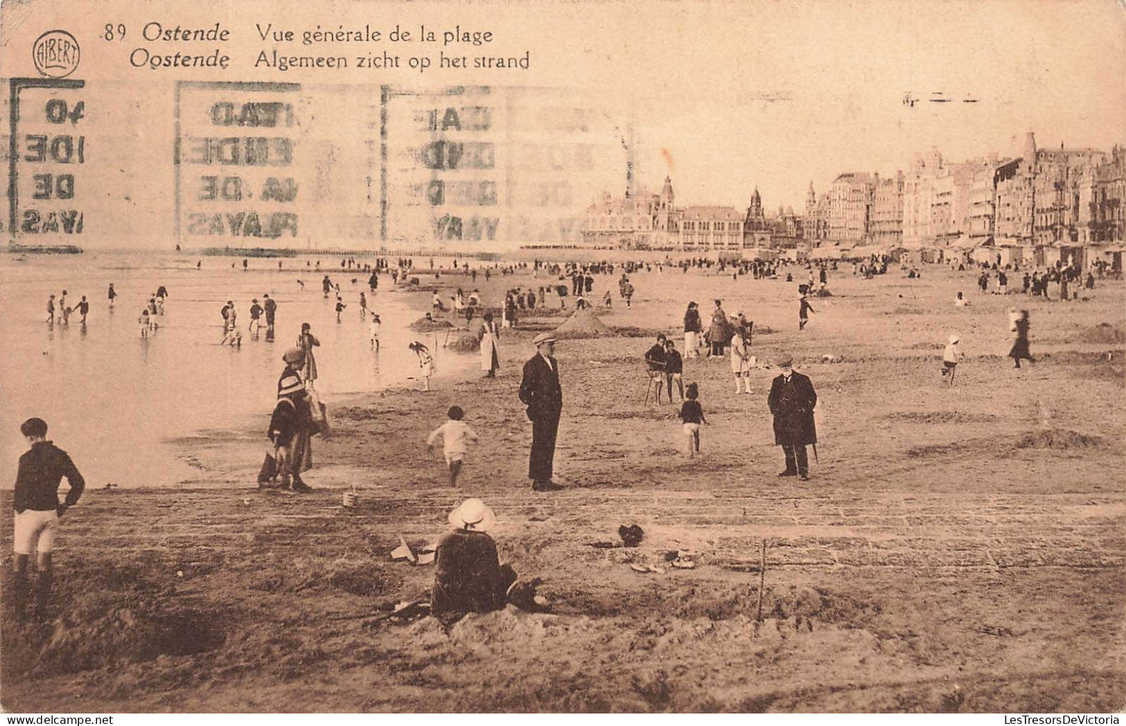 BELGIQUE - Ostende - Vue Générale De La Plage - Vue Sur La Mer - Animé - Carte Postale Ancienne - Oostende