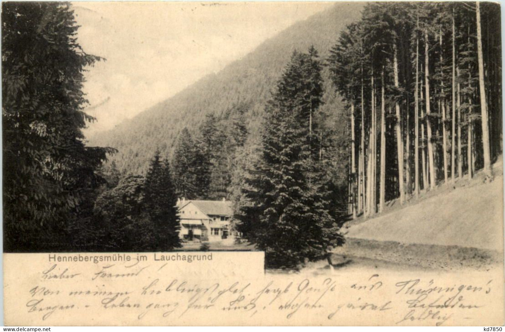 Tabarz, Hennebergsmühle Im Lauchagrund - Tabarz