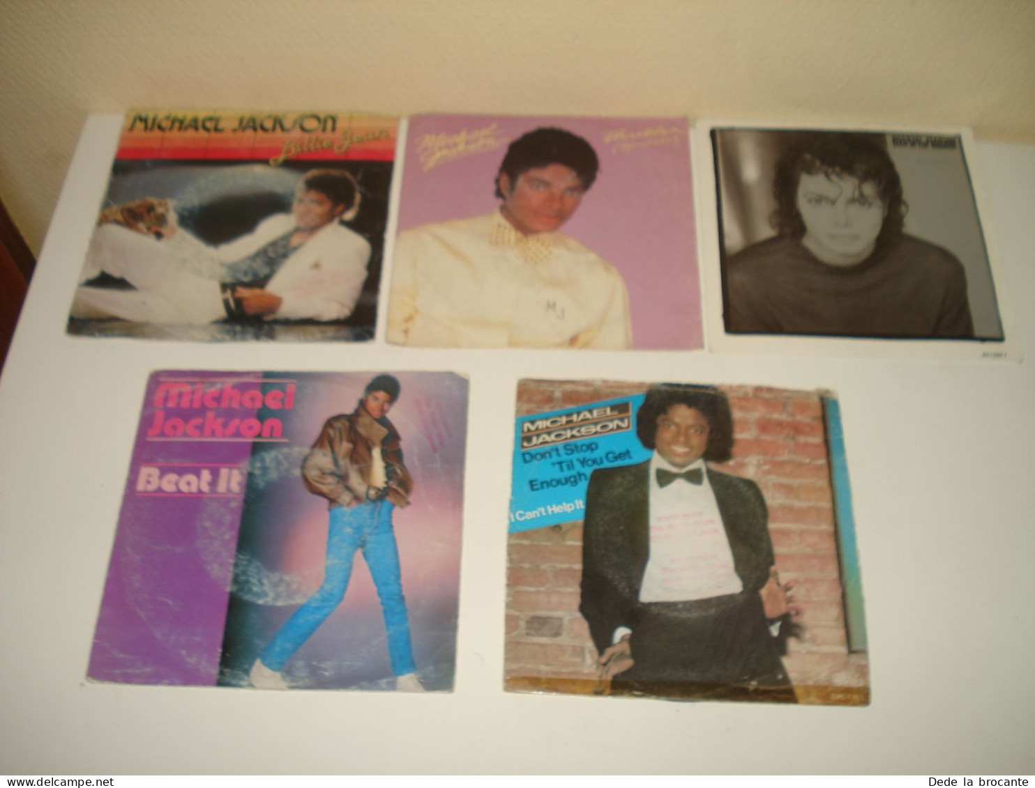 B14/  Lot De 5 Vinyles Tous Différents - SP - 7" -  Michael Jackson - Disco & Pop