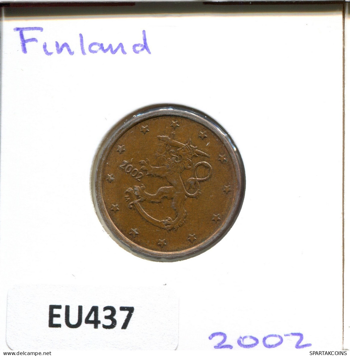 5 EURO CENTS 2002 FINLANDE FINLAND Pièce #EU437.F.A - Finlandía