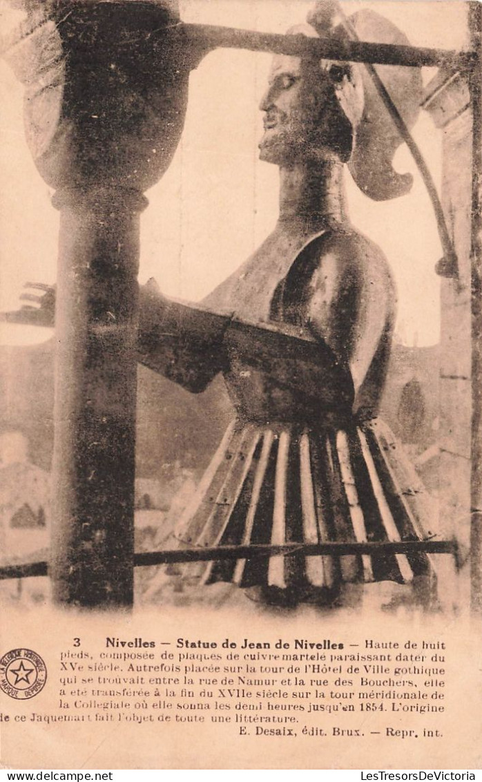 BELGIQUE - Nivelles - Statue De Jean De Nivellle - Carte Postale Ancienne - Nijvel