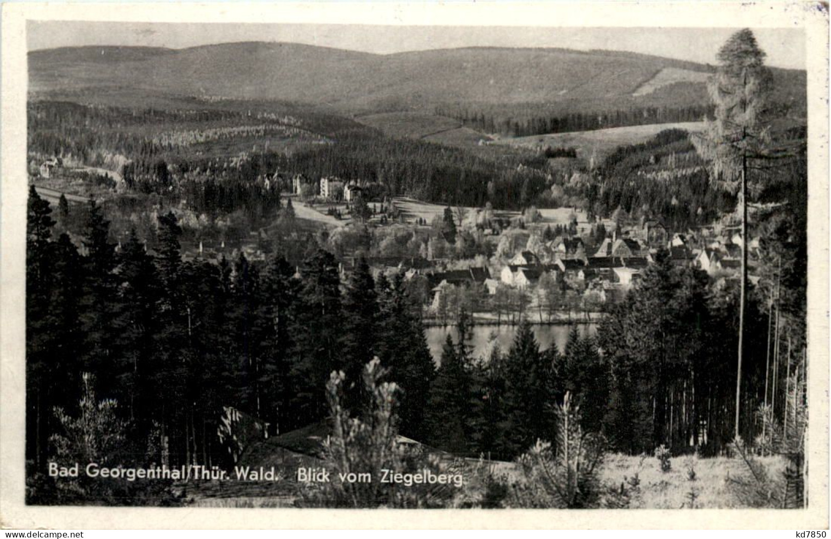 Georgenthal In Thüringen,, Blick Vom Ziegelberg - Georgenthal