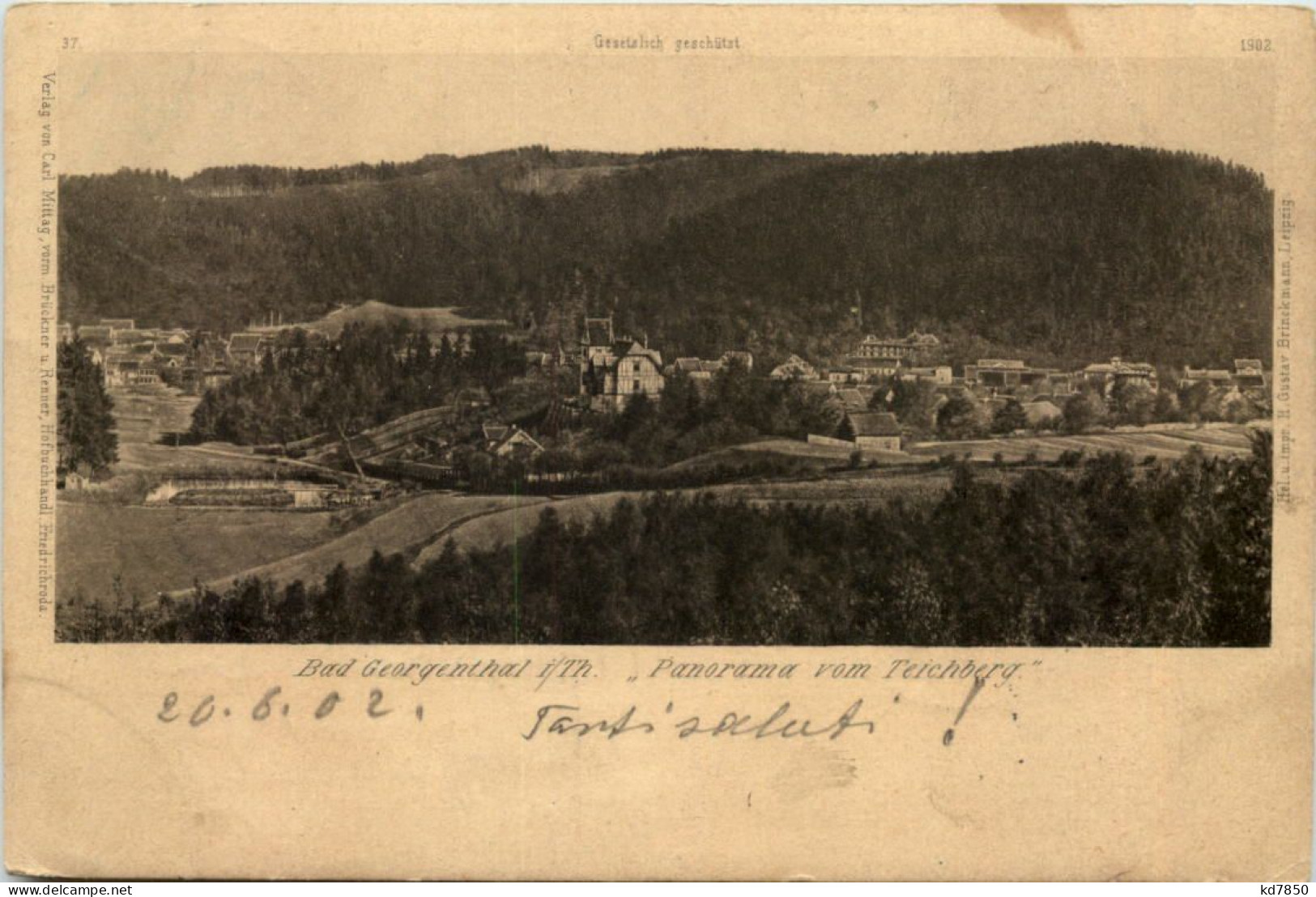 Georgenthal, Panorama Vom Teichberg - Georgenthal