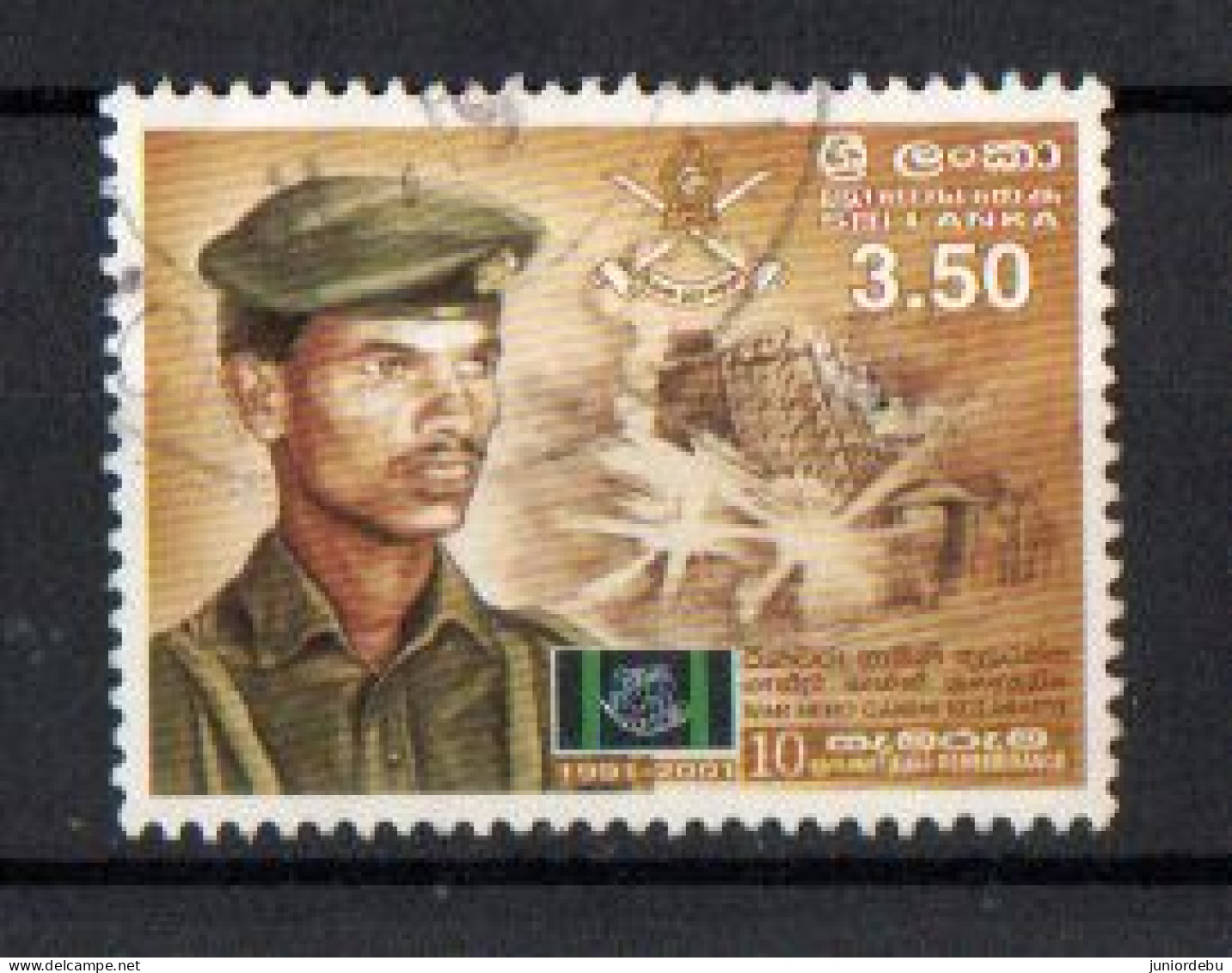 Sri Lanka - 2001 -  The 10th Anniversary Of The Death Of Gamini Kularatne, War Hero - Used. - Sri Lanka (Ceilán) (1948-...)