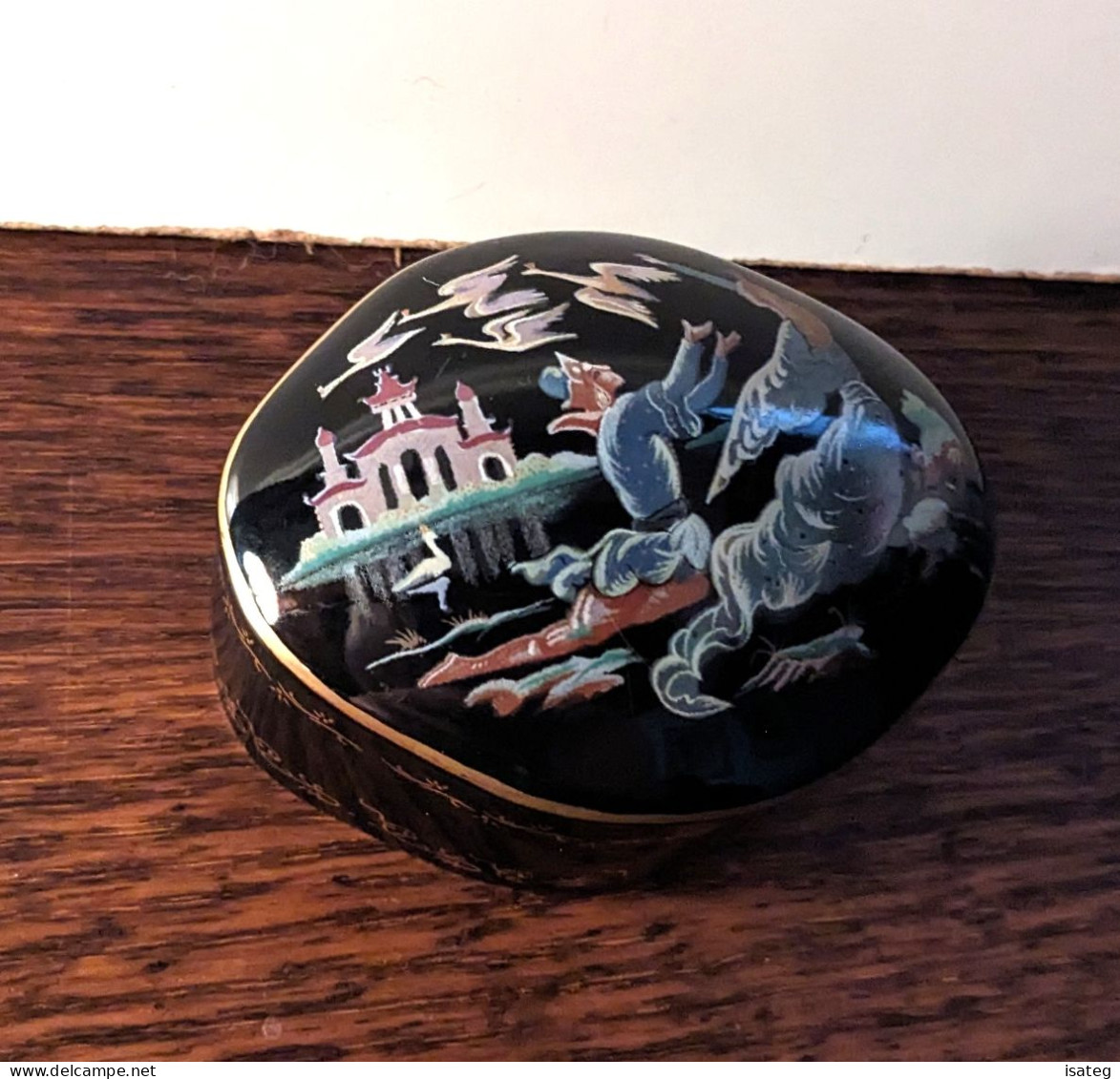 Boite à Musique En Porcelaine - The Franklin Mint "Swan Lake" : Le Lac Des Cygnes - Scatole/Bauli