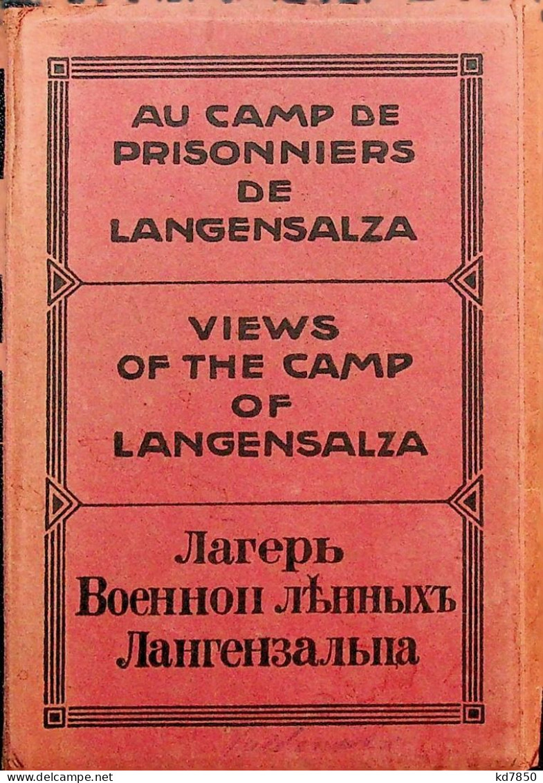 Langensalza - Au Camp De Prisonniers - Booklet 14 CPA - Bad Langensalza