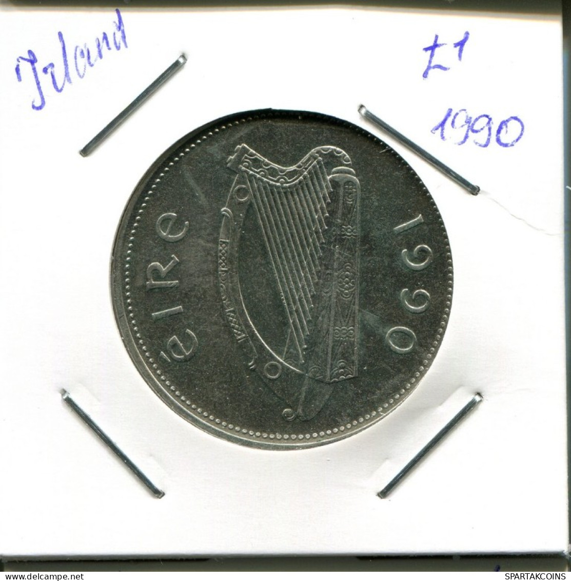 1 POUND 1990 IRLAND IRELAND Münze #AN615.D.A - Irland