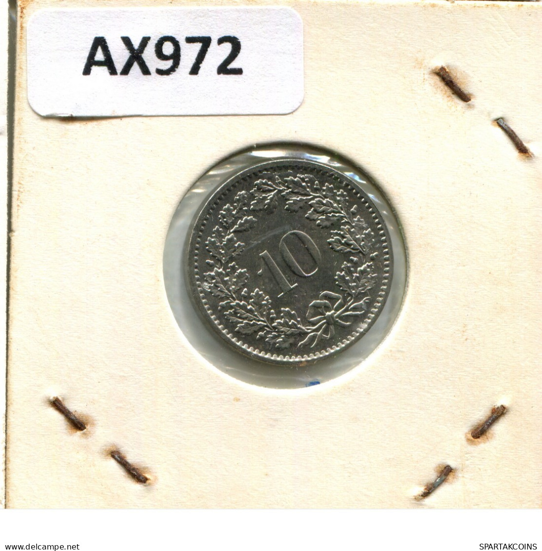10 RAPPEN 1978 SUIZA SWITZERLAND Moneda #AX972.3.E.A - Andere & Zonder Classificatie