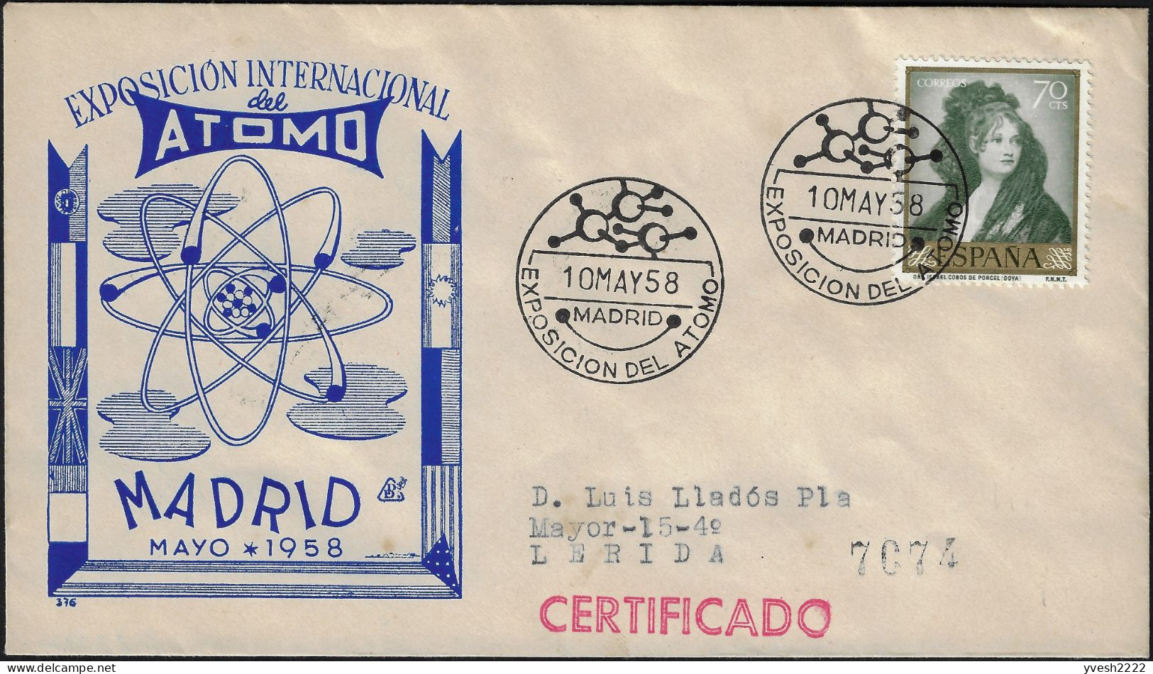 Espagne 1958. Exposition Internationale De L'atome à Madrid - Chemie