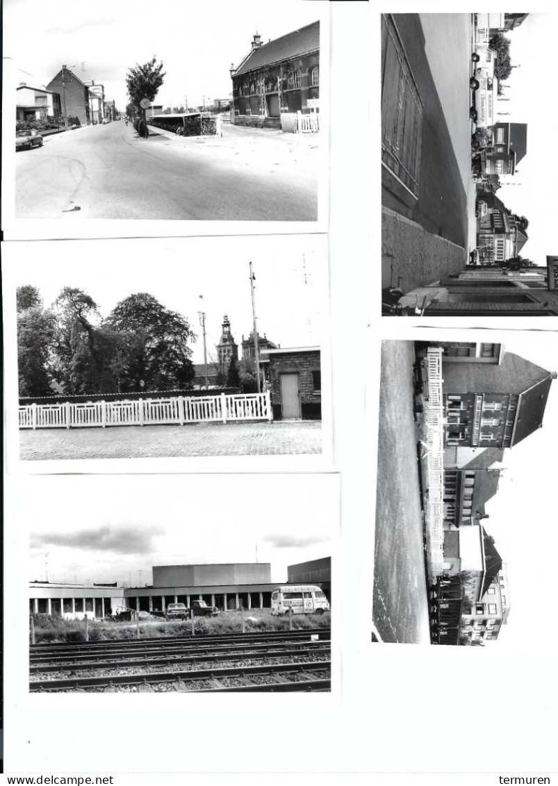 Harelbeke : Set Foto's Uit Een Album : Oud Station En Omgeving -café Postje , De Stad Harelbeke Jaren 60 Met Anglia, Kev - Harelbeke