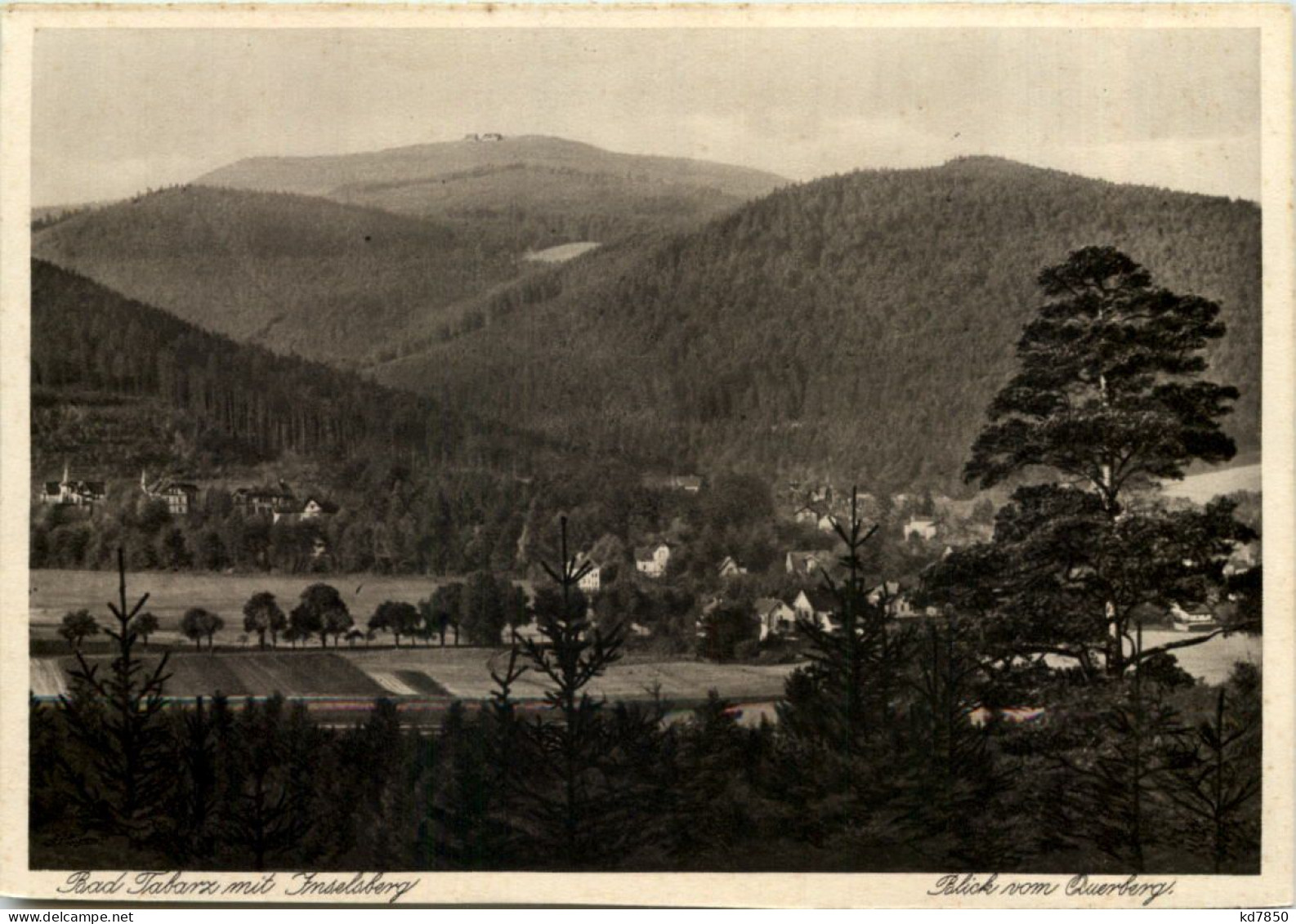 Tabarz, Mit Inselberg, Blick Vom Querberg - Tabarz