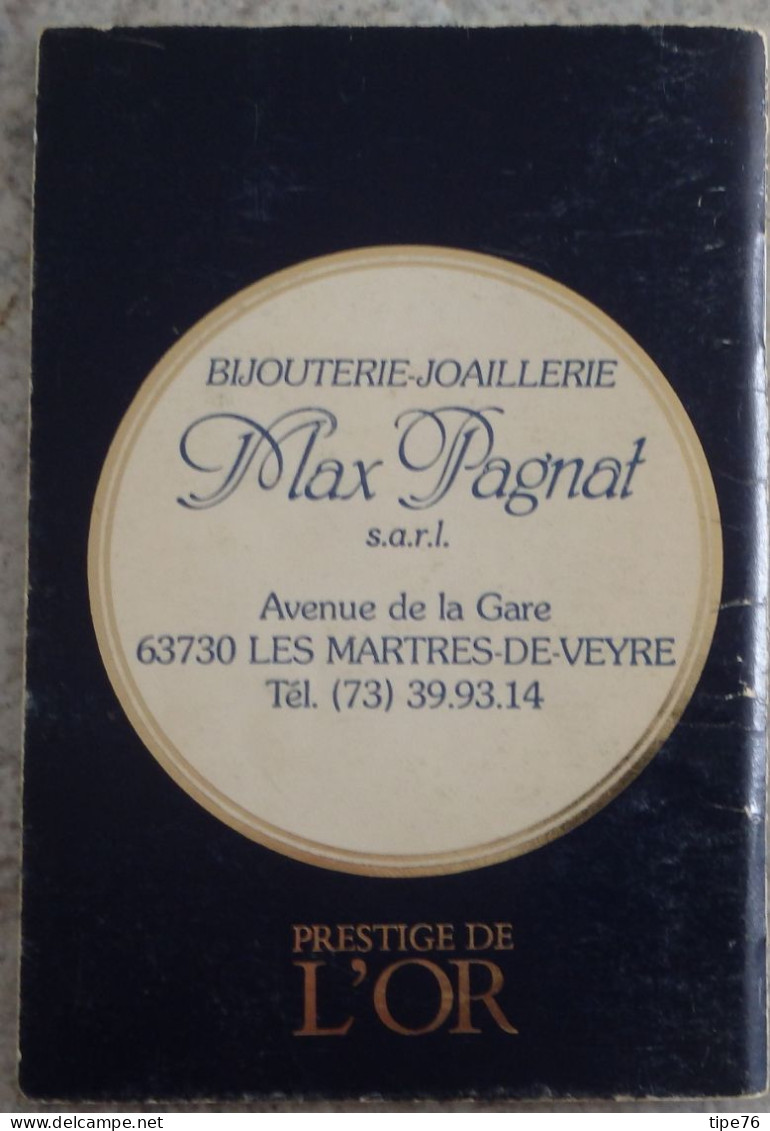 Petit Calendrier  Poche Carnet  1984 Pense Coeur Bijoux - Les Martres De Veyre Puy De Dôme - 64 Pages - Small : 1981-90