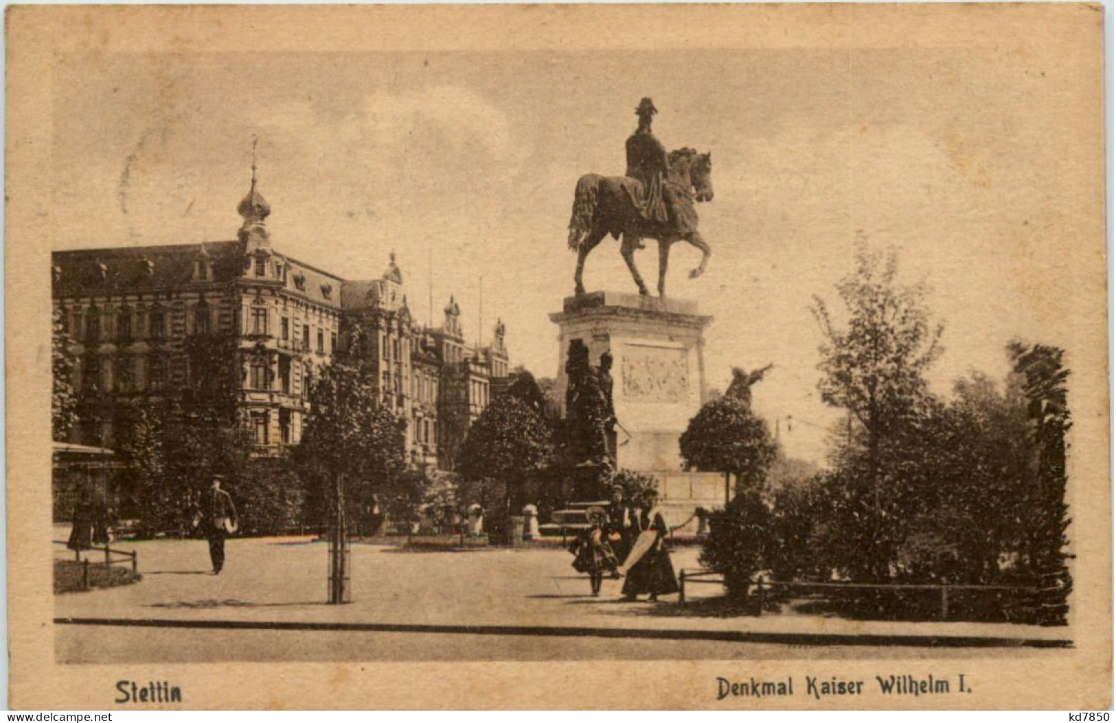 Stettin - Denkmal Kaiser Wilhelm - Pommern