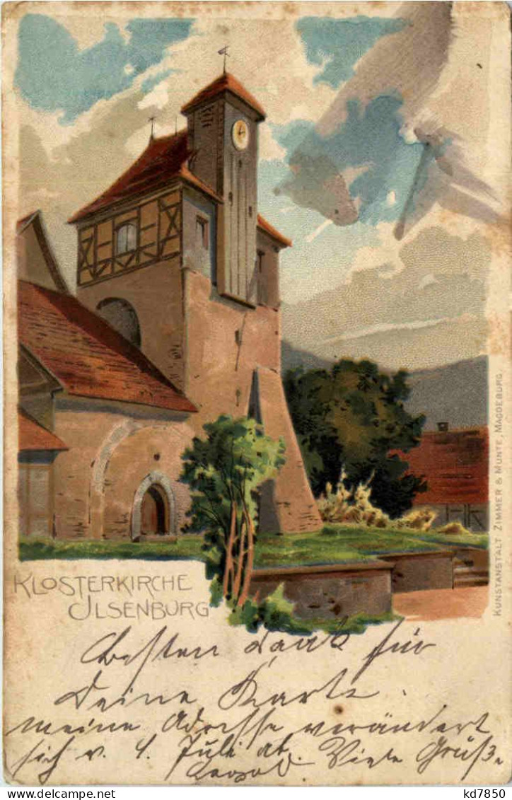 Klosterkirche Ilsenburg - Litho - Ilsenburg