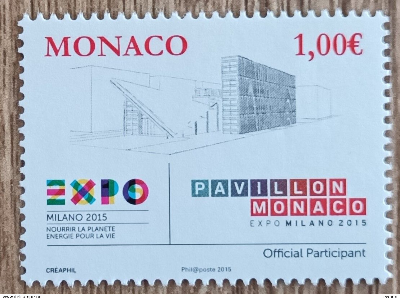 Monaco - YT N°2970 - Exposition Universelle à Milan - 2015 - Neuf - Unused Stamps