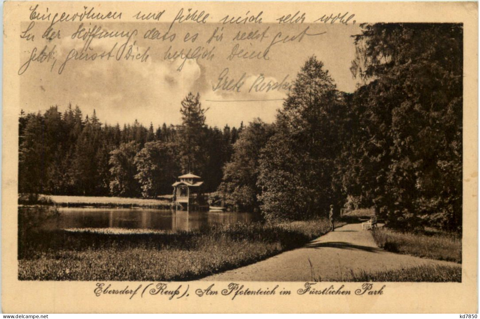 Ebersdorf Reuss, Am Pfotenteich Im Fürstlichen Park - Lobenstein