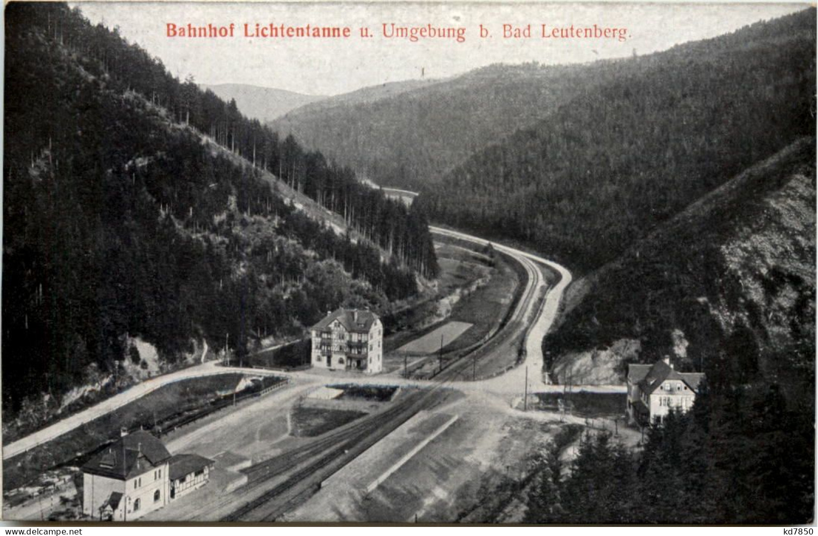 Bahnhof Lichtentanne U. Umgebung B. Bad Leutenberg - Leutenberg