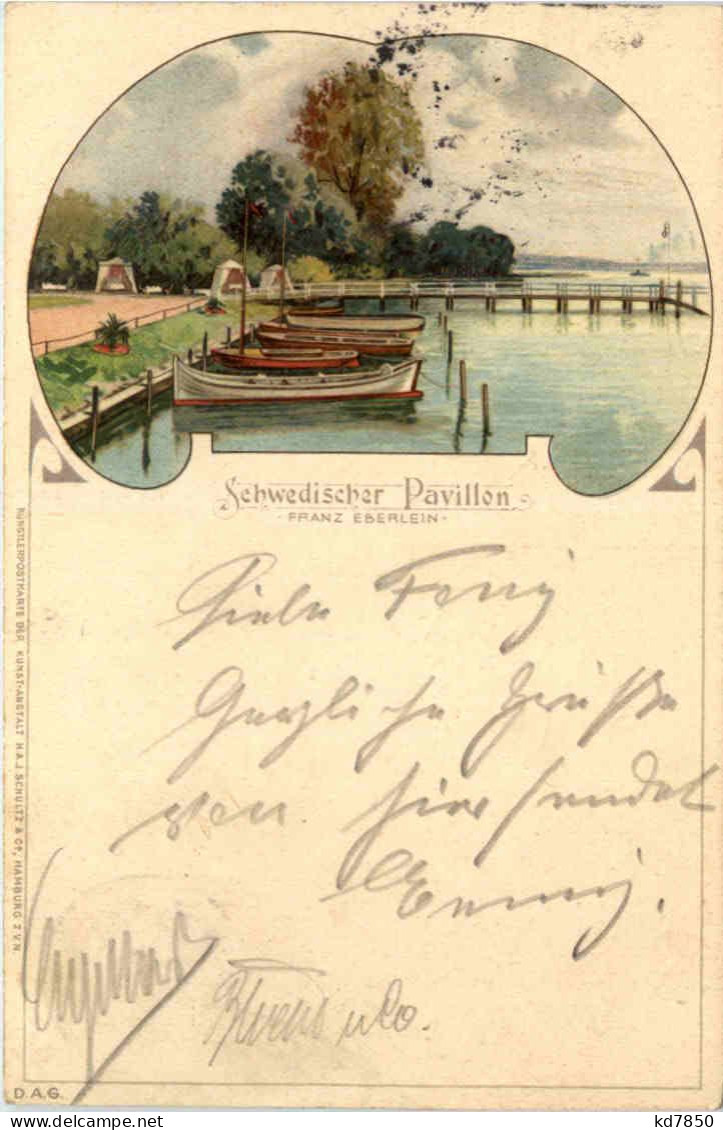 Wannsee - Schwedischer Pavillon - Litho - Wannsee