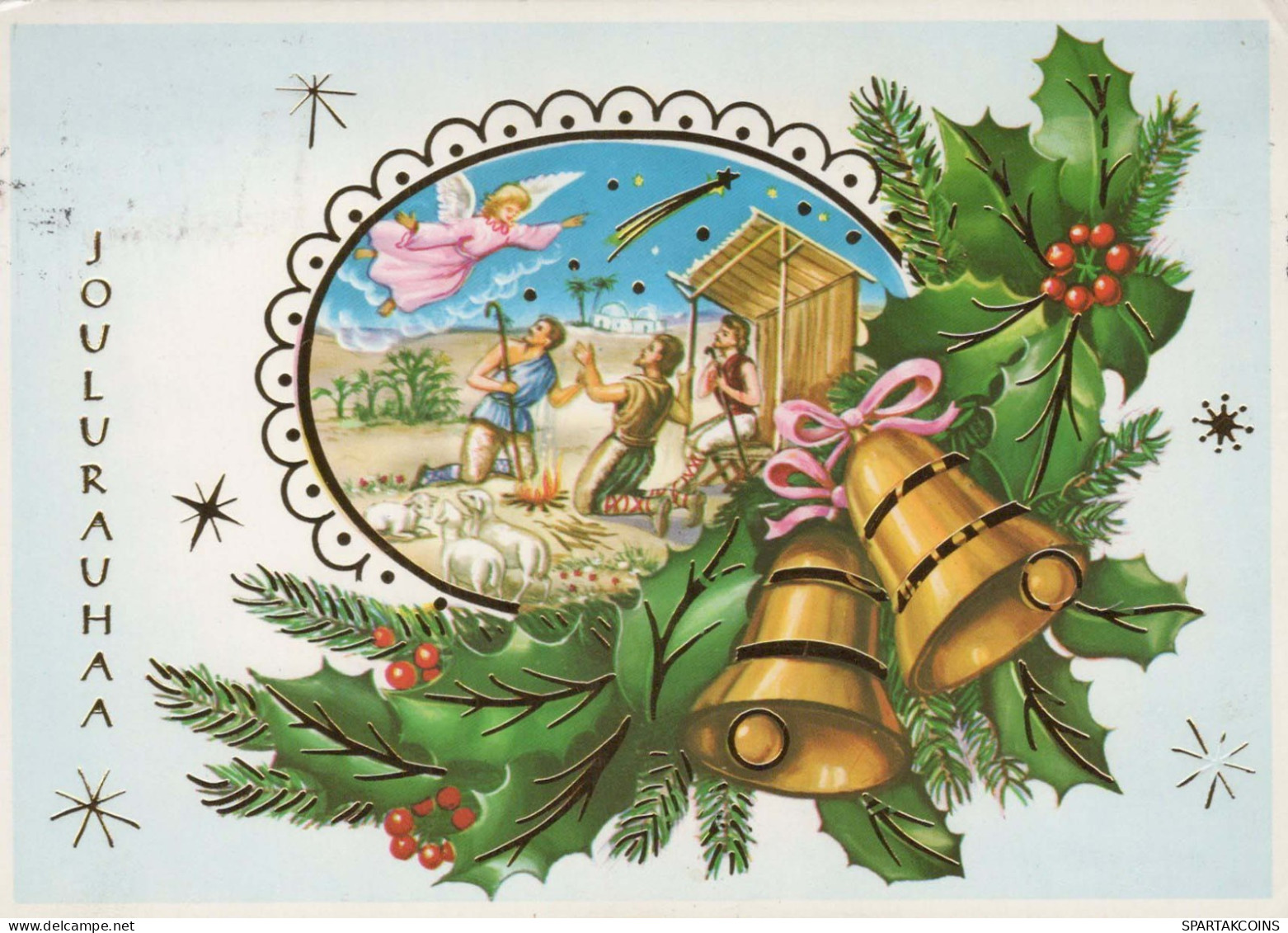 SAINTS ET SAINTES Noël Christianisme Religion Vintage Carte Postale CPSM #PBB975.A - Santi