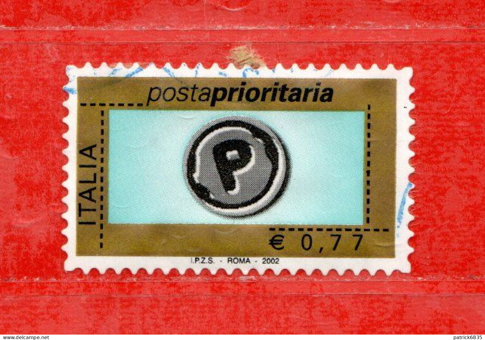 Italia °- 2002 - Posta Prioritaria Val. 0,77  Cat. N° 2634   Usato. - 2001-10: Usados