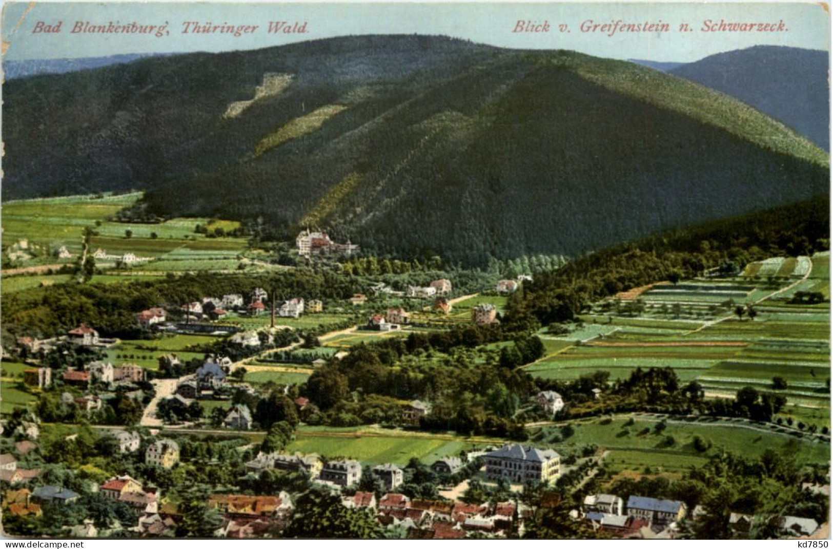 Bad Blankenburg, Blick Von Greifenstein N. Schwarzeck - Bad Blankenburg