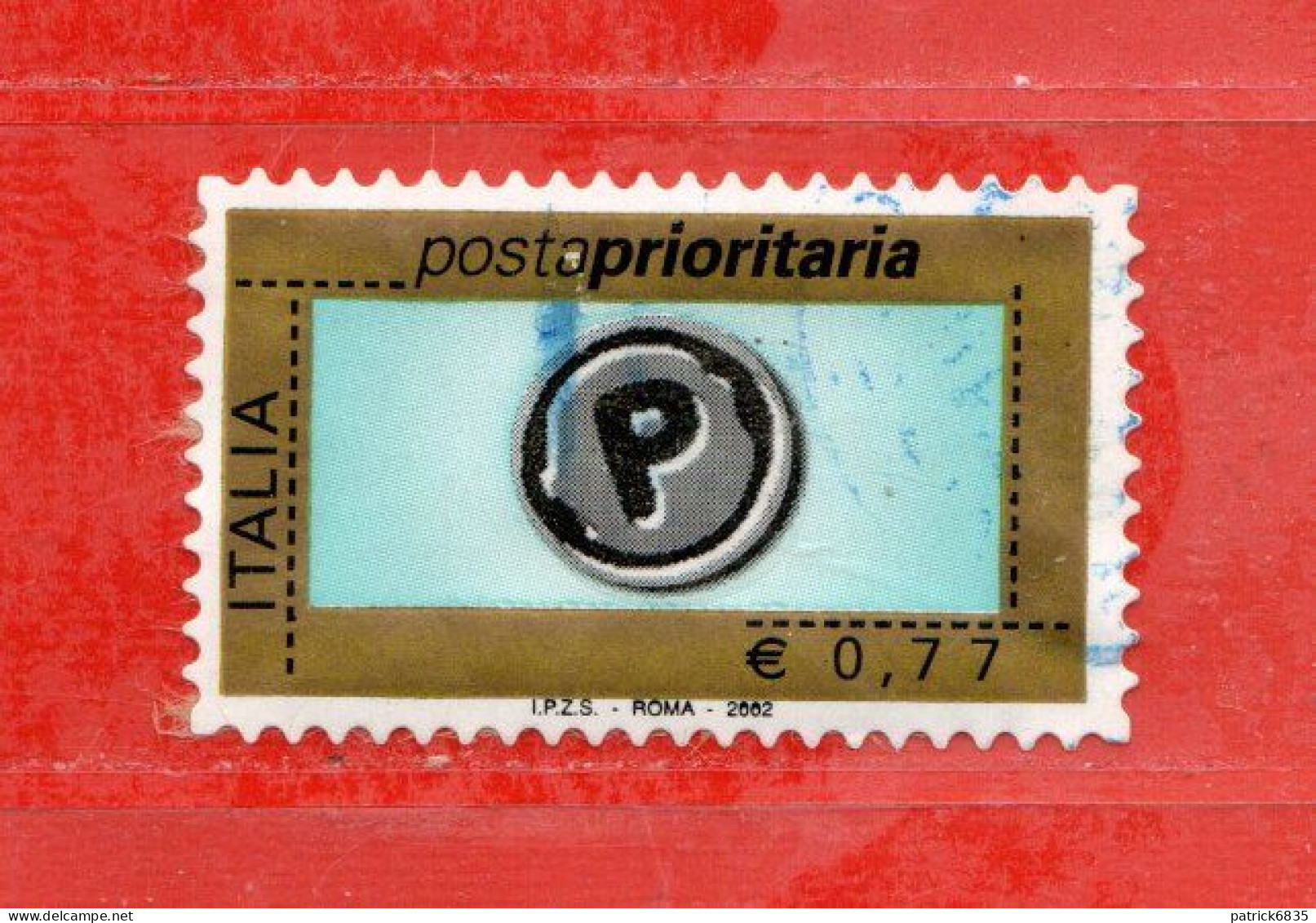 Italia °- 2002 - Posta Prioritaria Val. 0,77  Cat. N° 2634   Usato. - 2001-10: Used