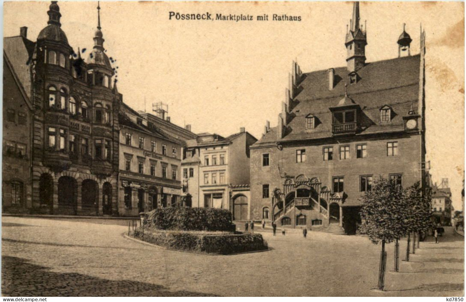 Pössneck, Marktplatz Mit Rathaus - Pössneck