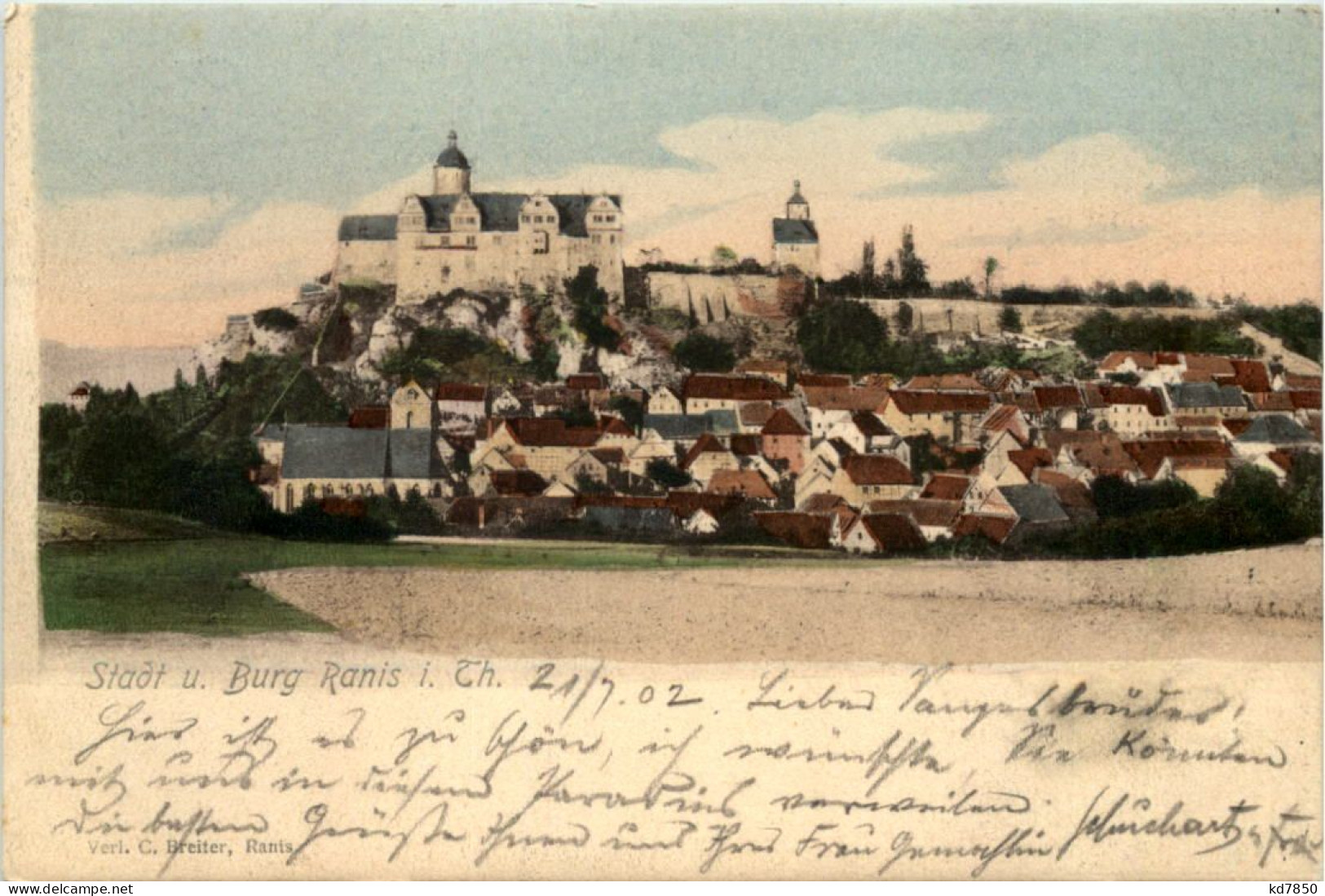 Stadt Und Burg Ranis I. Thür., - Ziegenrück