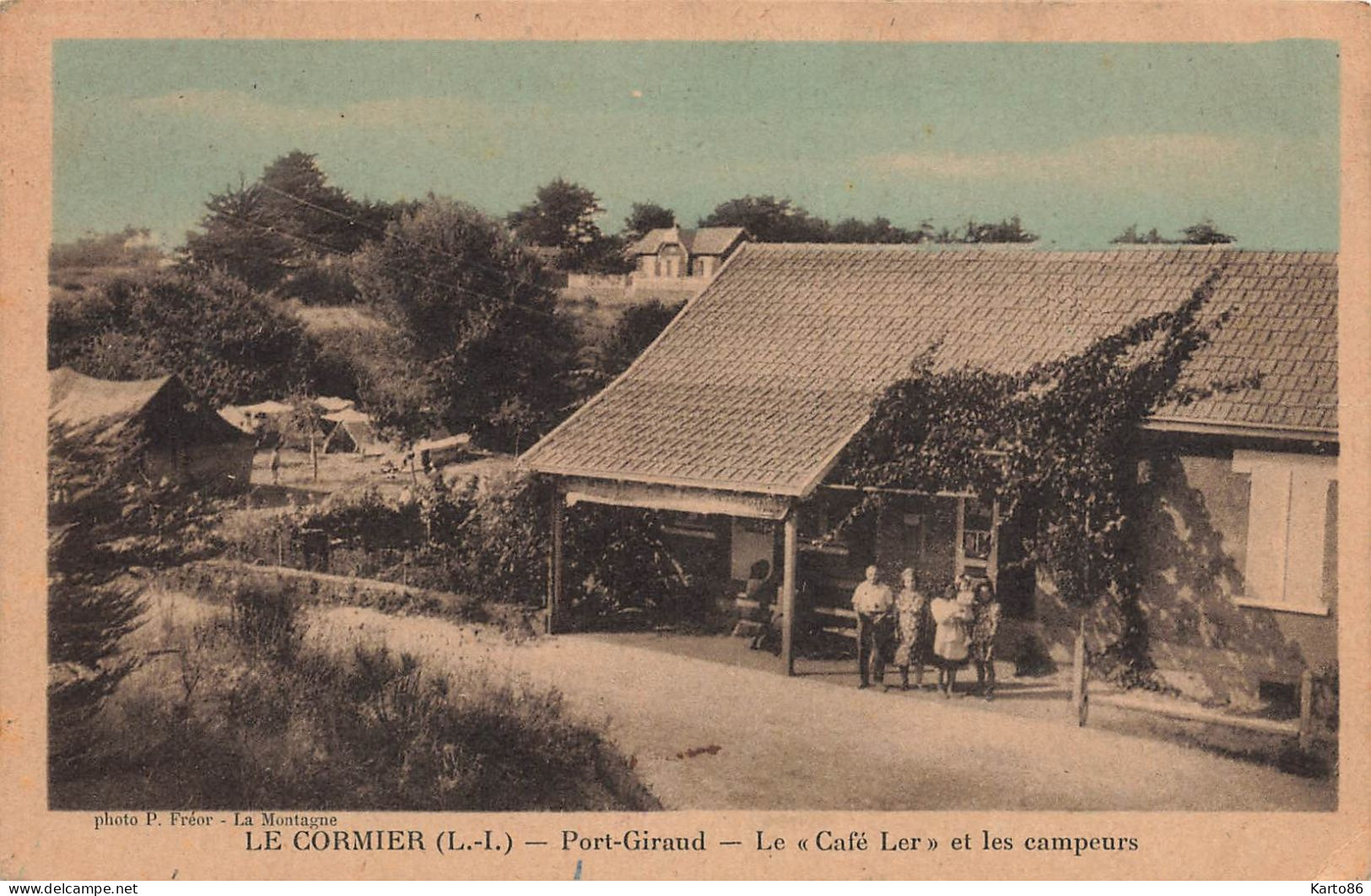 La Plaine Sur Mer * Le Cormier Sur Mer * Port Giraud * Le Café Ler Et Les Campeurs - La-Plaine-sur-Mer