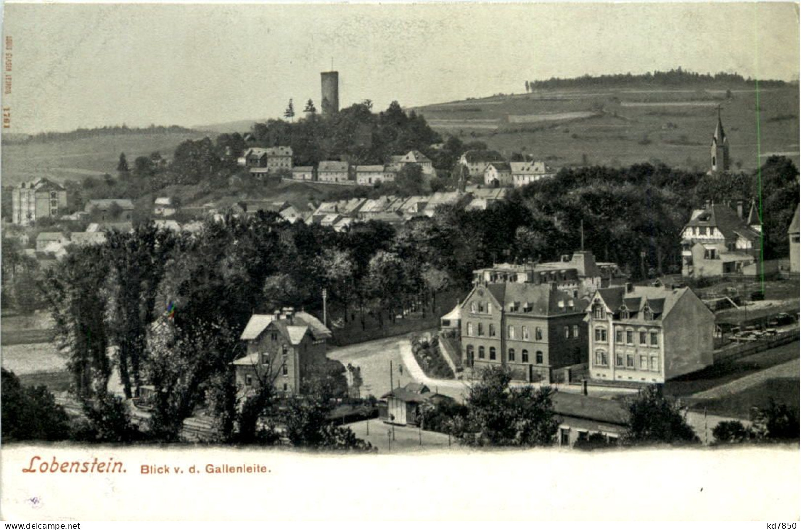 Lobenstein, Blick V.d. Gallenleite - Lobenstein