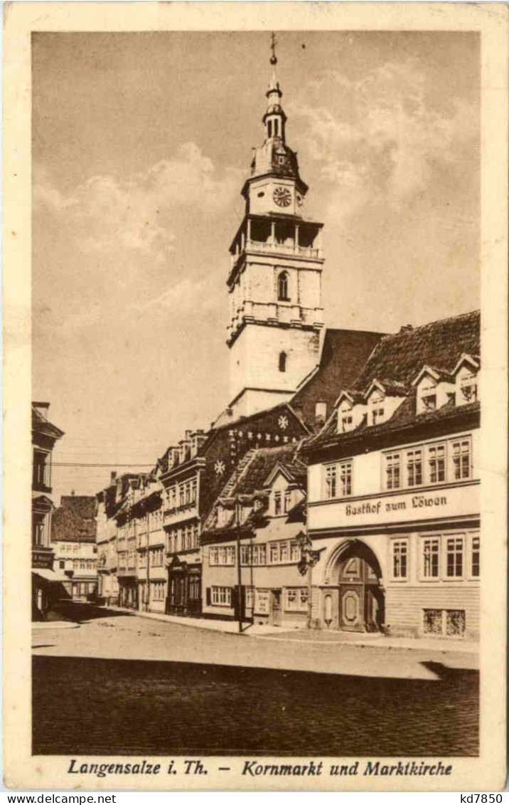 Langensalza - Kornmarkt Und Marktkirche - Bad Langensalza