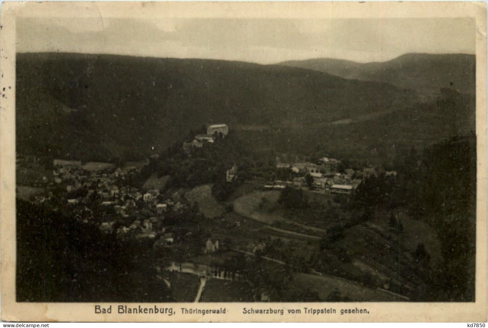 Bad Blankenburg, Schwarzburg Vom Trippstein Gesehen - Bad Blankenburg