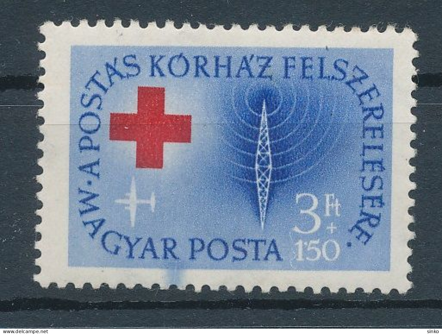 1957. Postal Hospital - L - Misprint - Variedades Y Curiosidades
