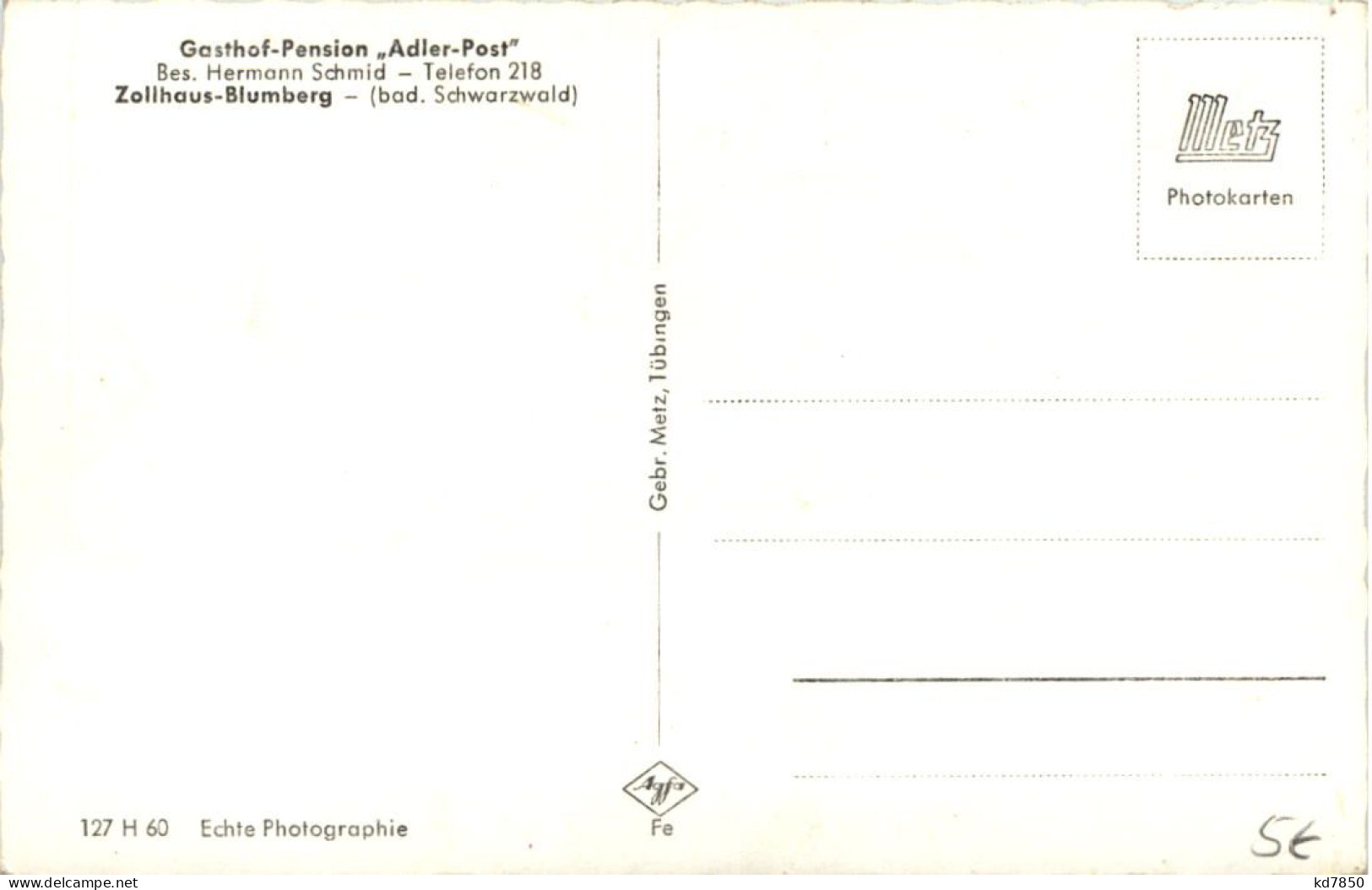 Zollhaus-Blumberg, Gasthof Adler-Post - Villingen - Schwenningen