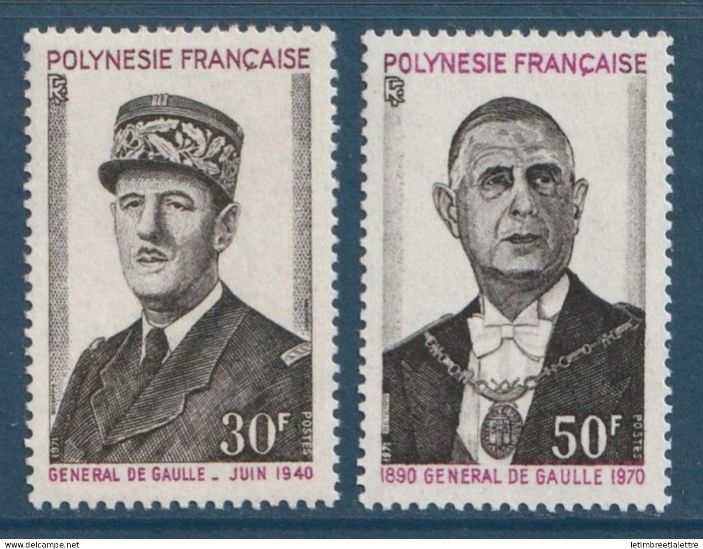 Polynésie - YT N° 89 à 90 ** - Neuf Sans Charnière - 1971 - Nuovi