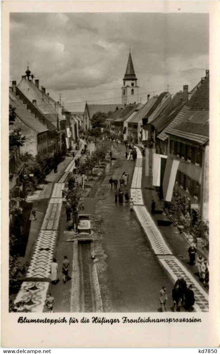 Hüfingen, Fronleichnams-Prozession, Blumenteppich - Villingen - Schwenningen