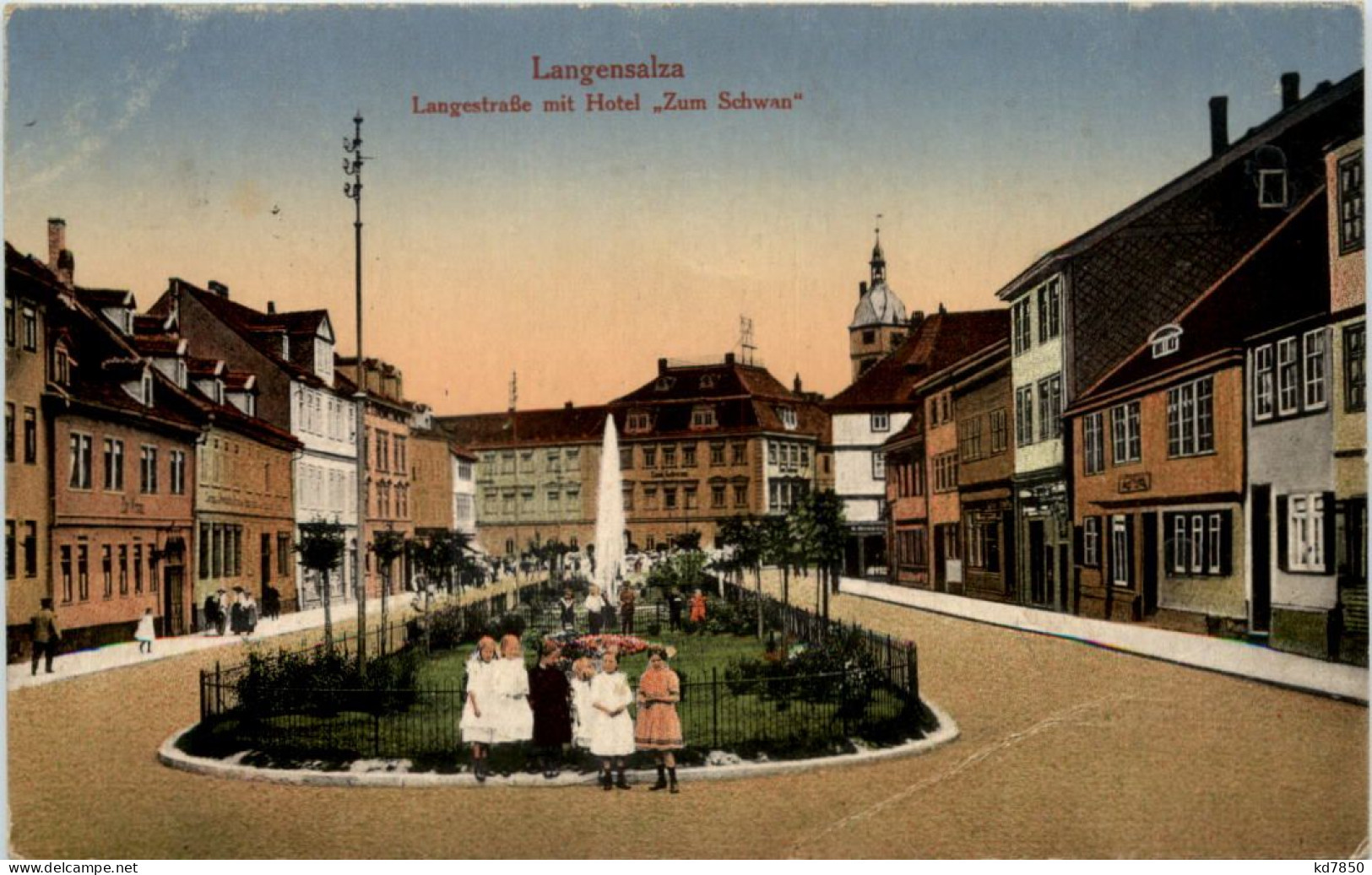 Langensalza - Langestrasse Mit Hotel Zum Schwan - Bad Langensalza