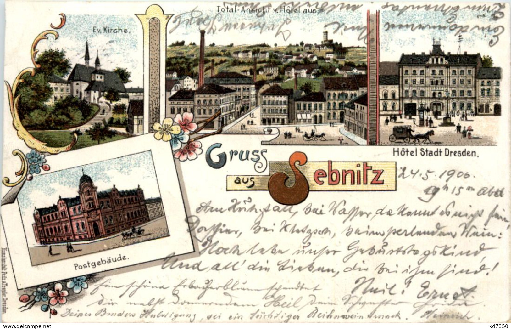 Gruss Aus Sebnitz - Litho - Sebnitz