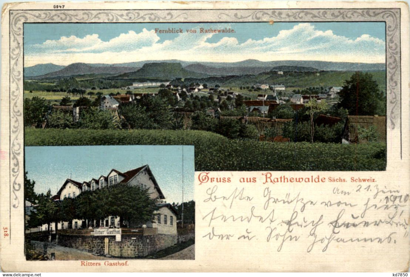 Gruss Aus Rathewalde - Ritters Gasthof - Hohnstein (Saechs. Schweiz)