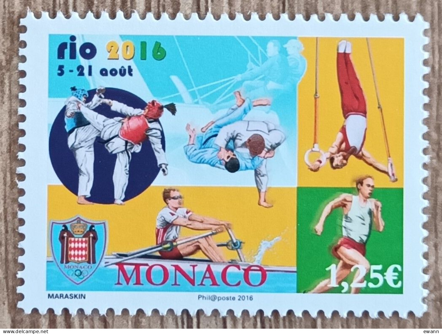 Monaco - YT N°3043 - Jeux Olympiques D'été à Rio De Janeiro - 2016 - Neuf - Unused Stamps